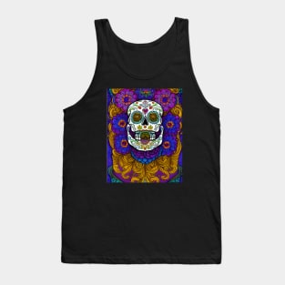 Captivating Sugar Skull Art Tank Top